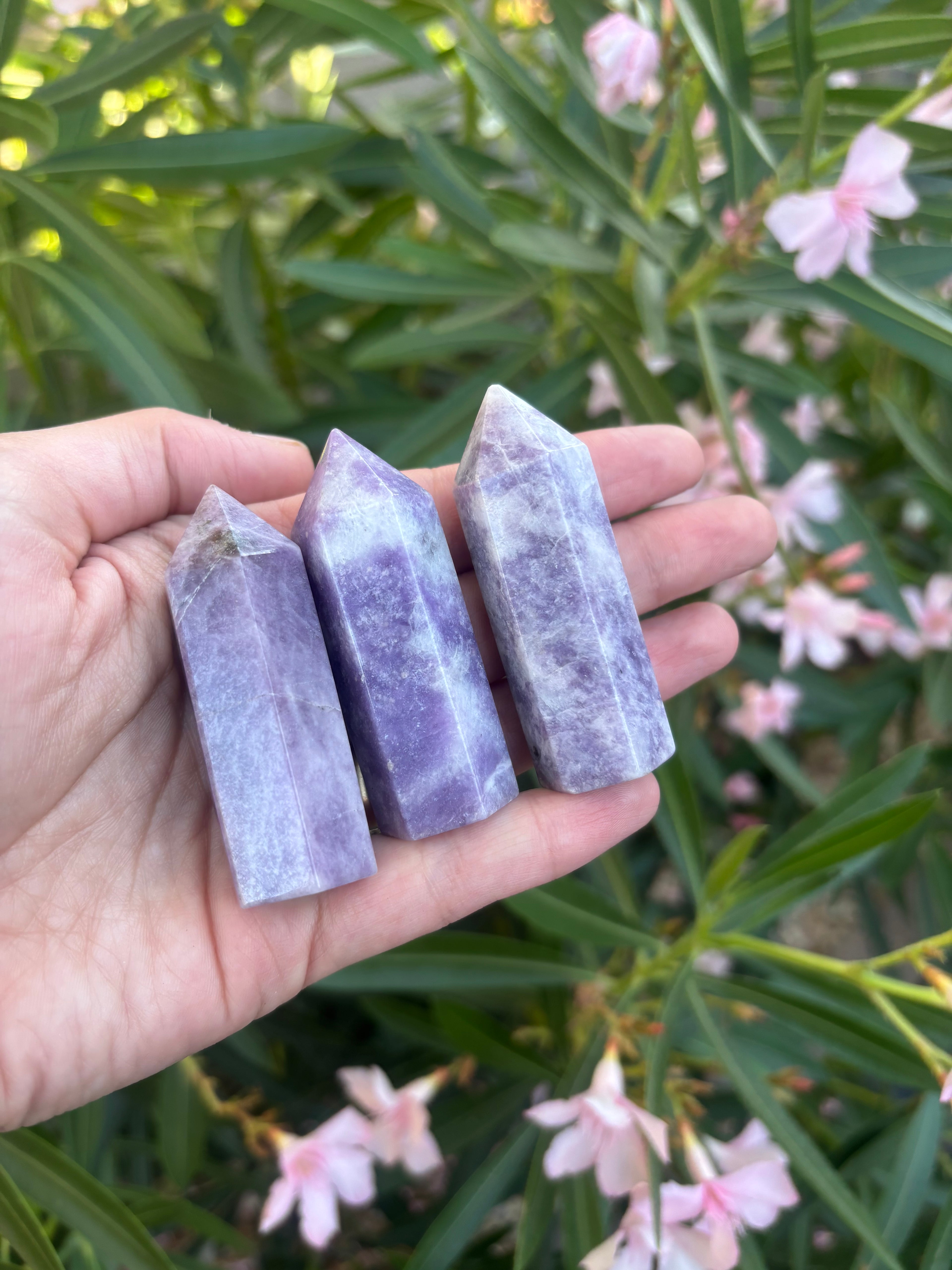 Lepidolite Crystal Tower Point