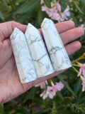 White Howlite Tower Point