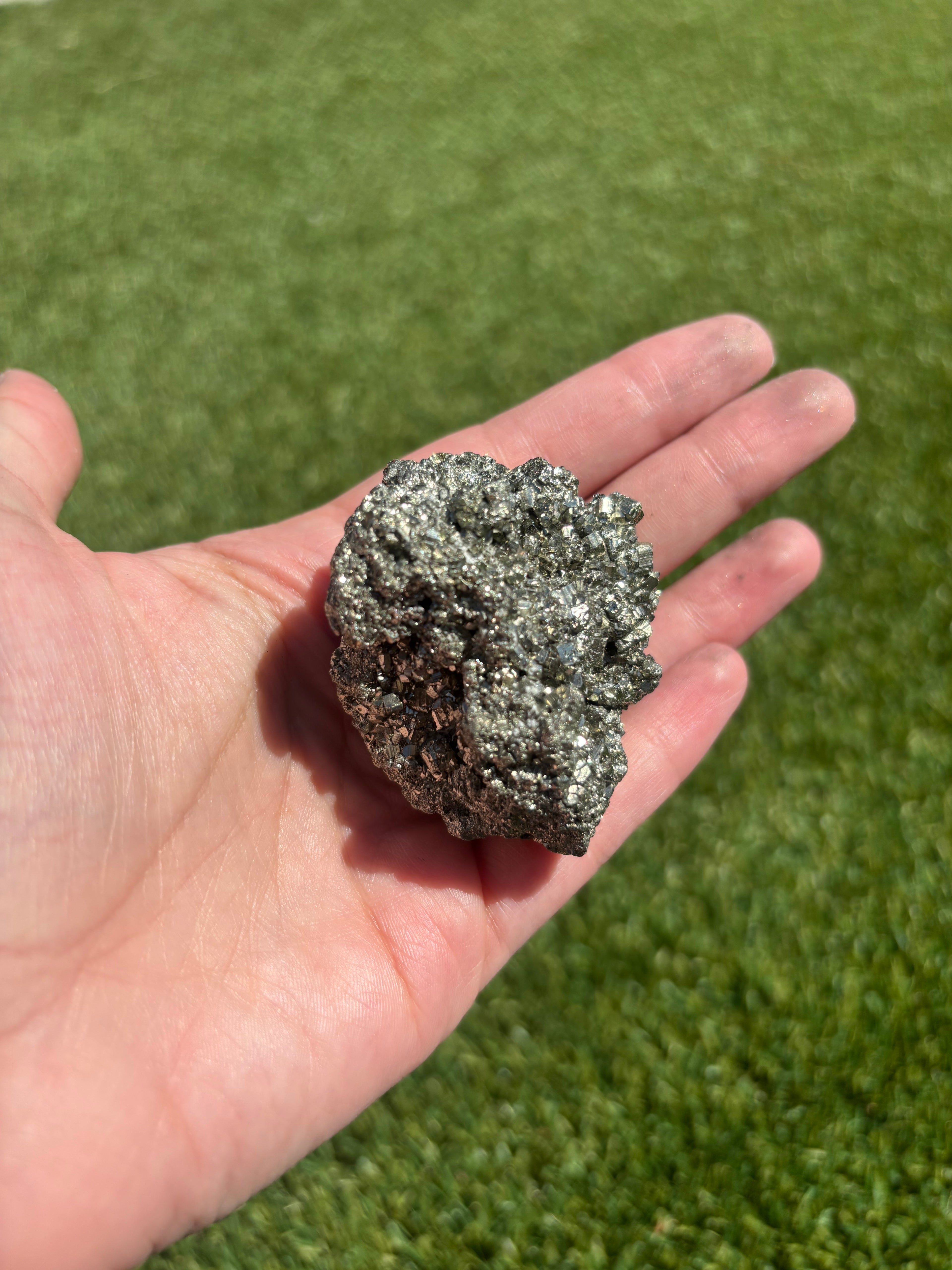 Pyrite Cluster, One of a Kind,- P2