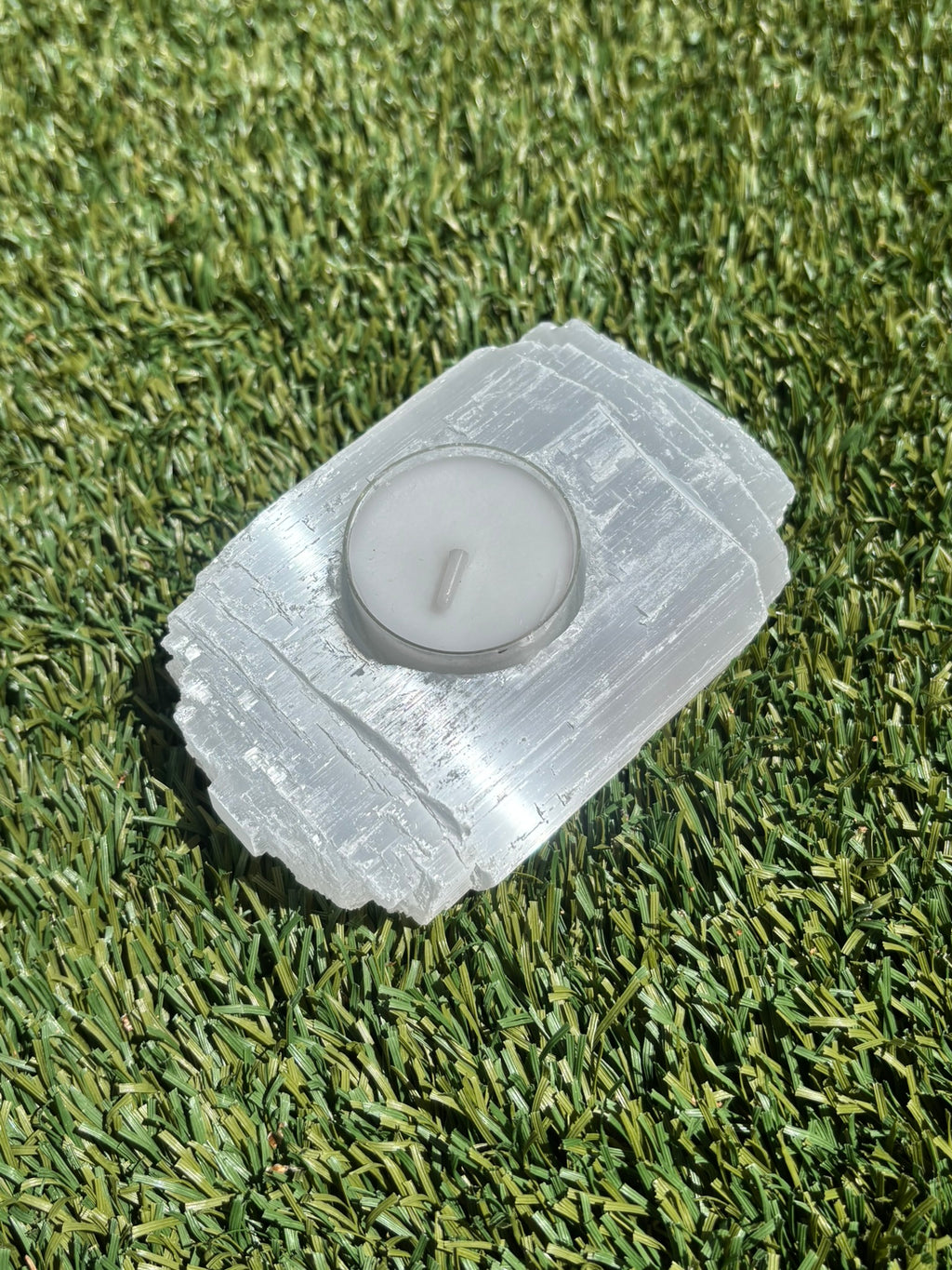 Reset and Restore Crystal Set with Selenite Candle Holder