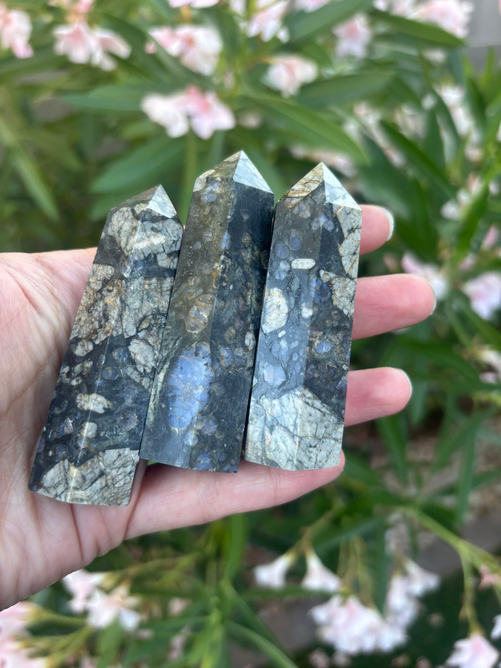 Llanite Crystal Tower Point - Que Sera Stone