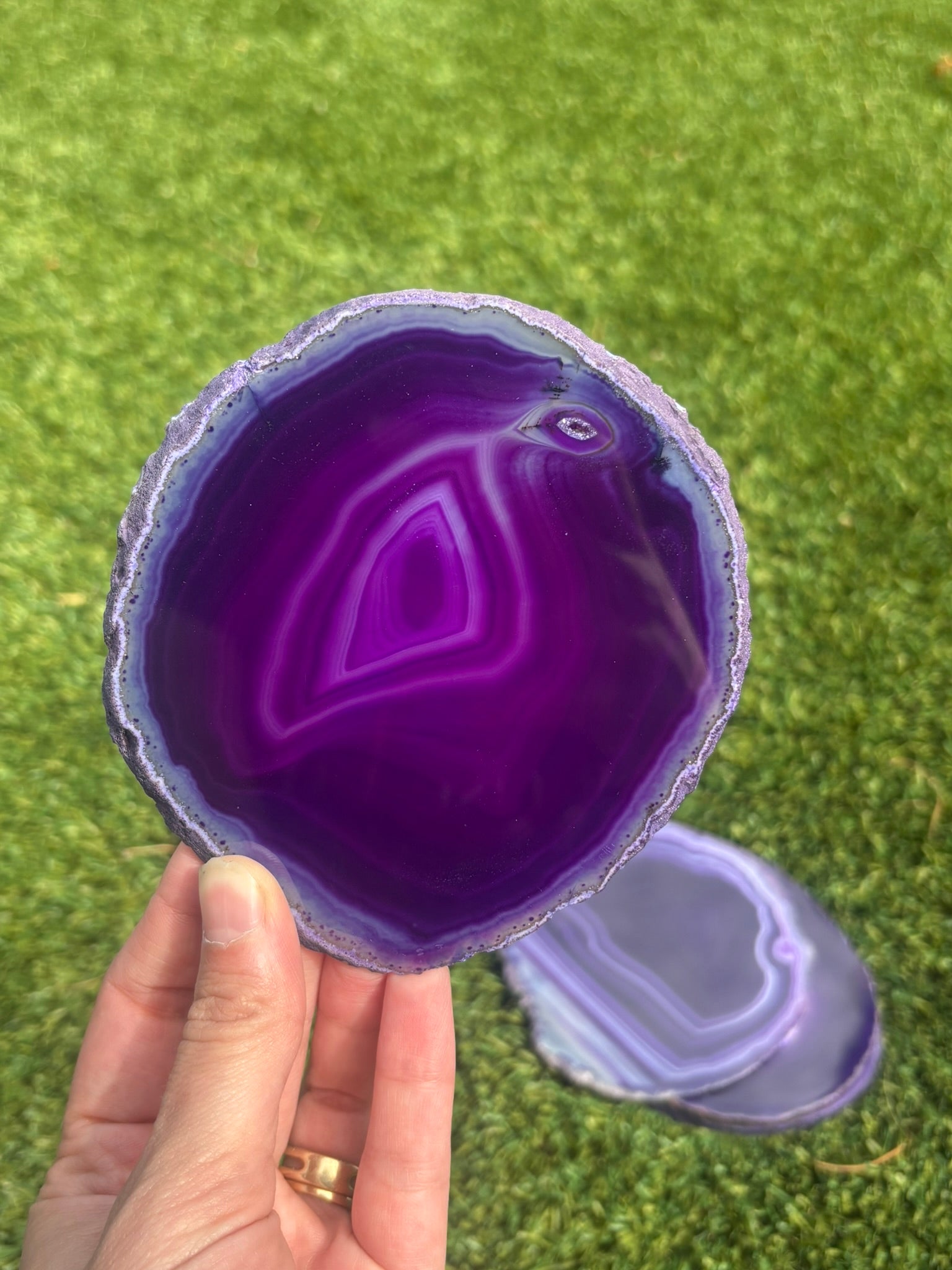 Purple Agate Slice