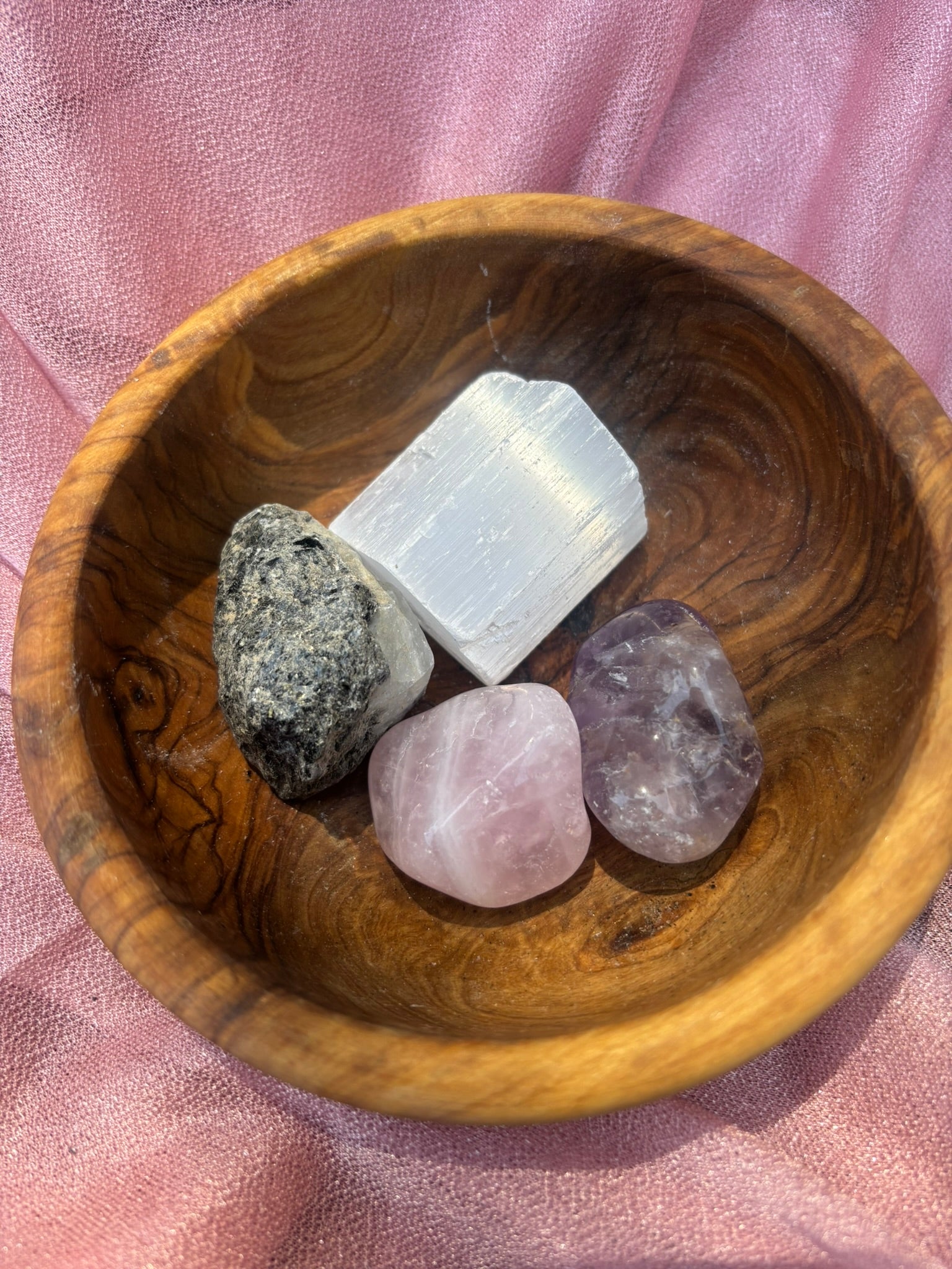 Calm Companion Kit - Amethyst, Moonstone, Rose Quartz, Selenite