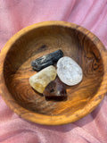 Courage & Confidence Crystal Kit - Carnelian, Citrine, Black Tourmaline, Clear Quartz