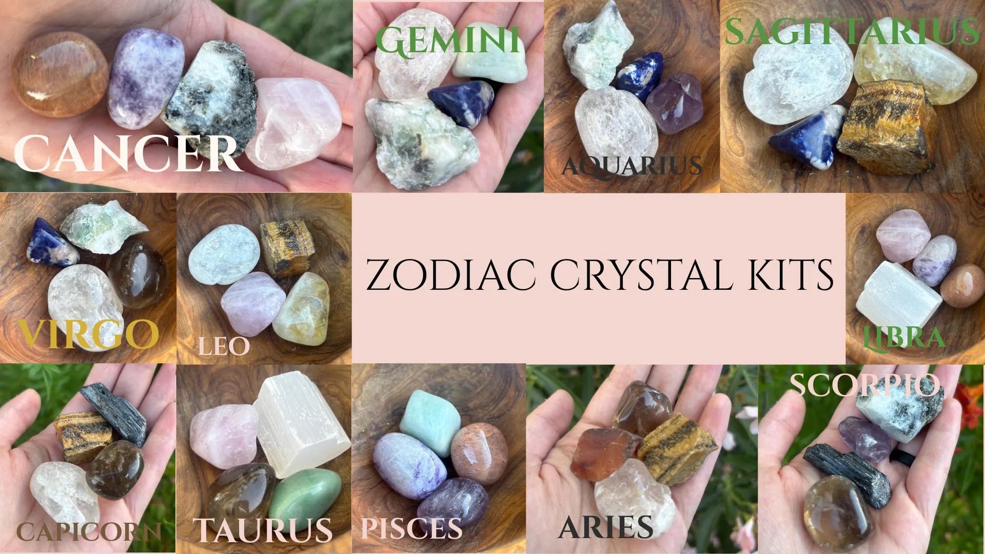 Zodiac Crystal Kits