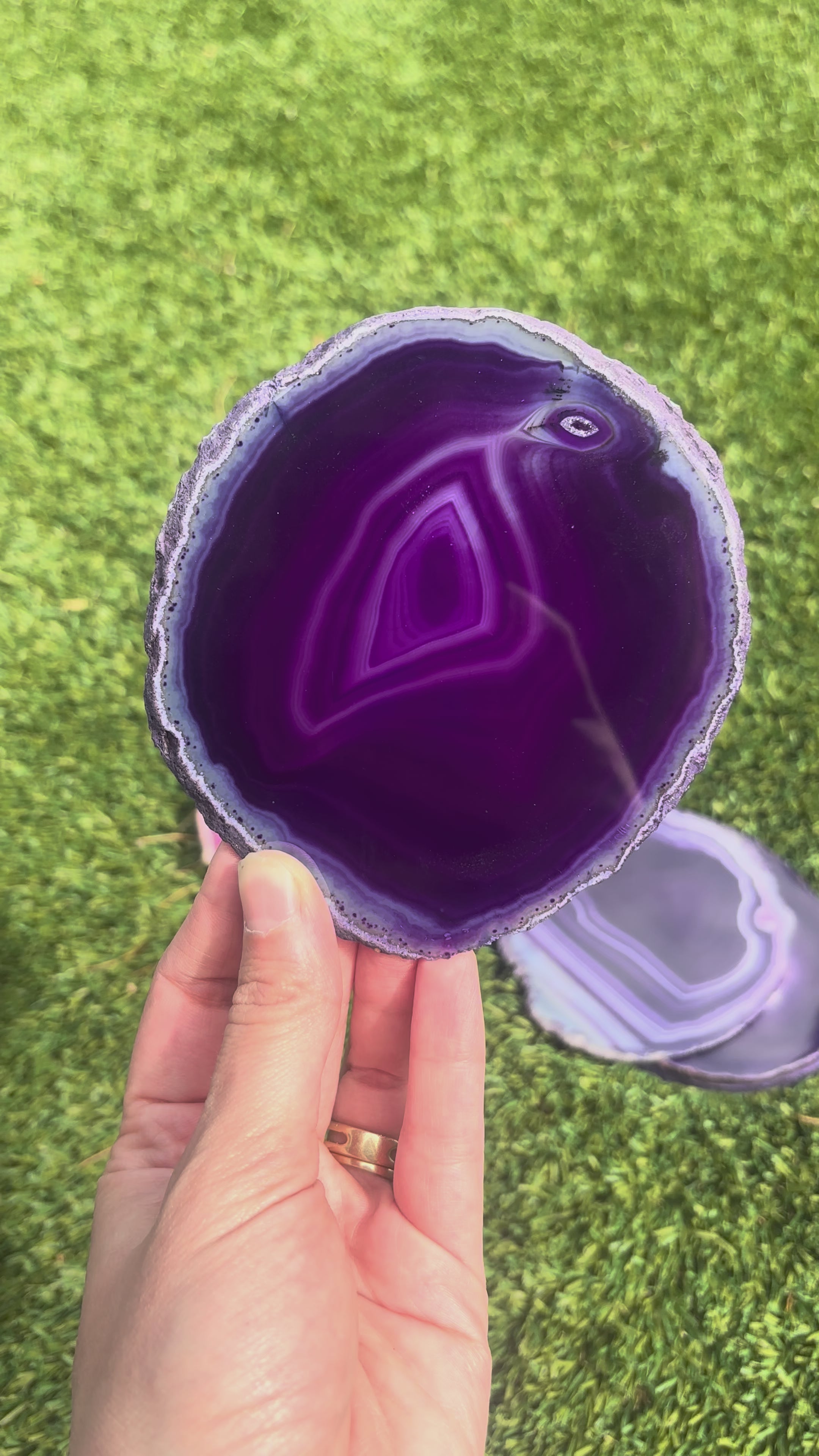 Purple Agate Slice