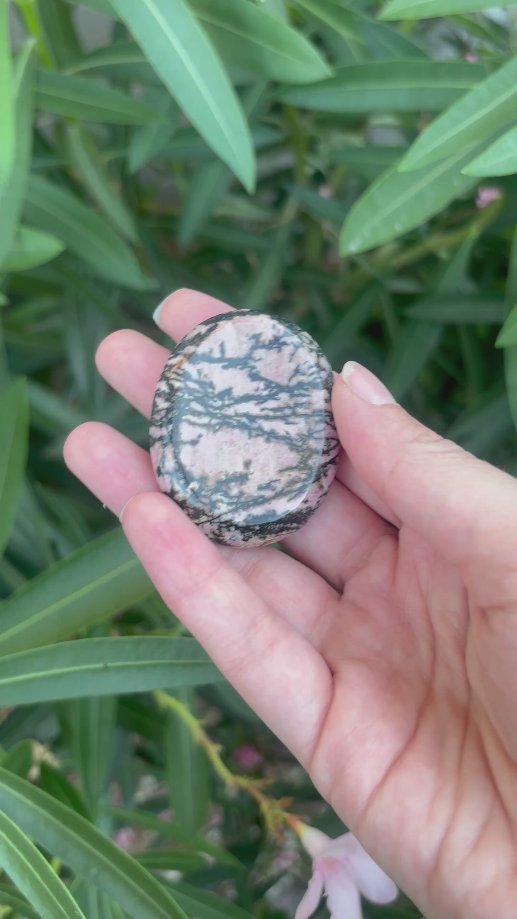 Rhodolite Worry Stone