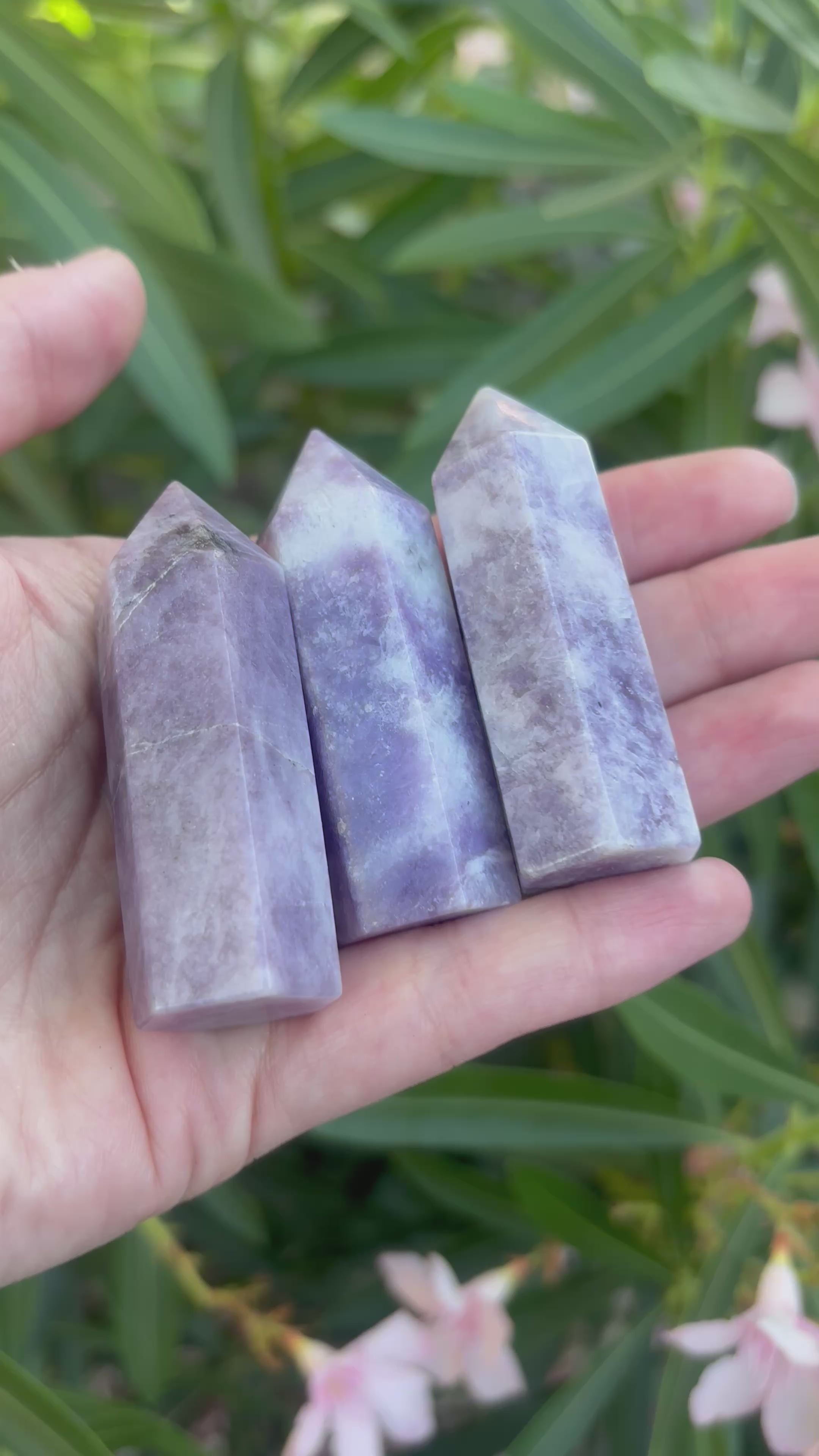 Lepidolite Crystal Tower Point