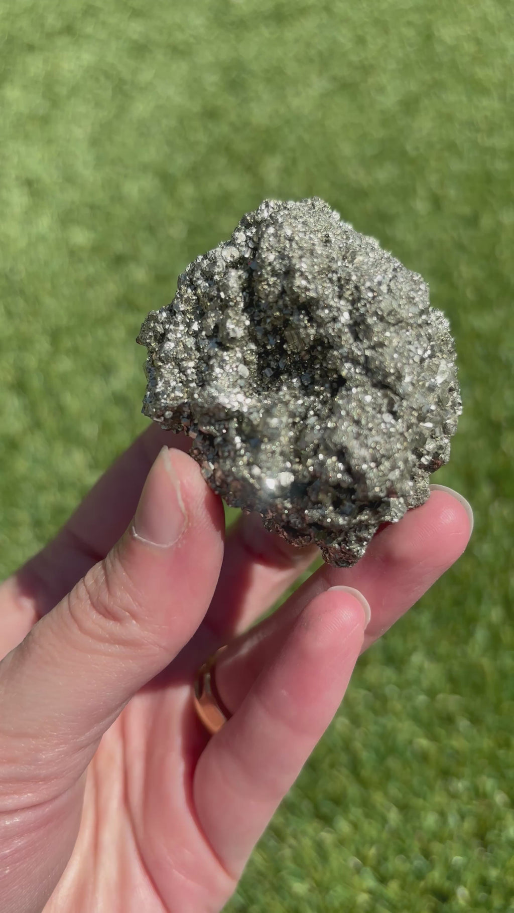 Pyrite Cluster, One of a Kind,- P2